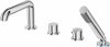 Deante SILIA Bateria wannowa 4-otworowa z zestawem prysznicowym chrom BQS_014M